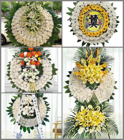 广东梅州市丰顺县留隍镇田坫村花圈速递
